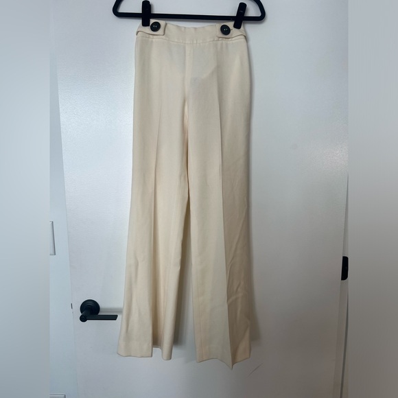 Tory Burch Pants - Tory Burch Cream Dress Pants with Button Detail